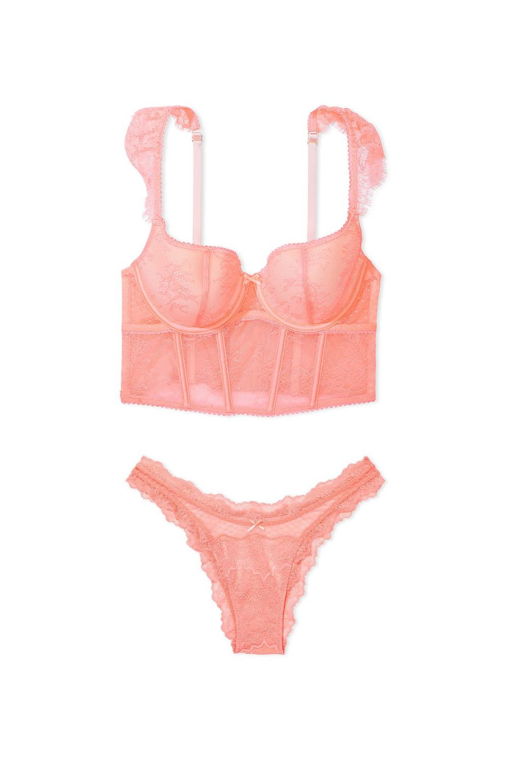 Комплект білизни з корсетом 394572119 orange