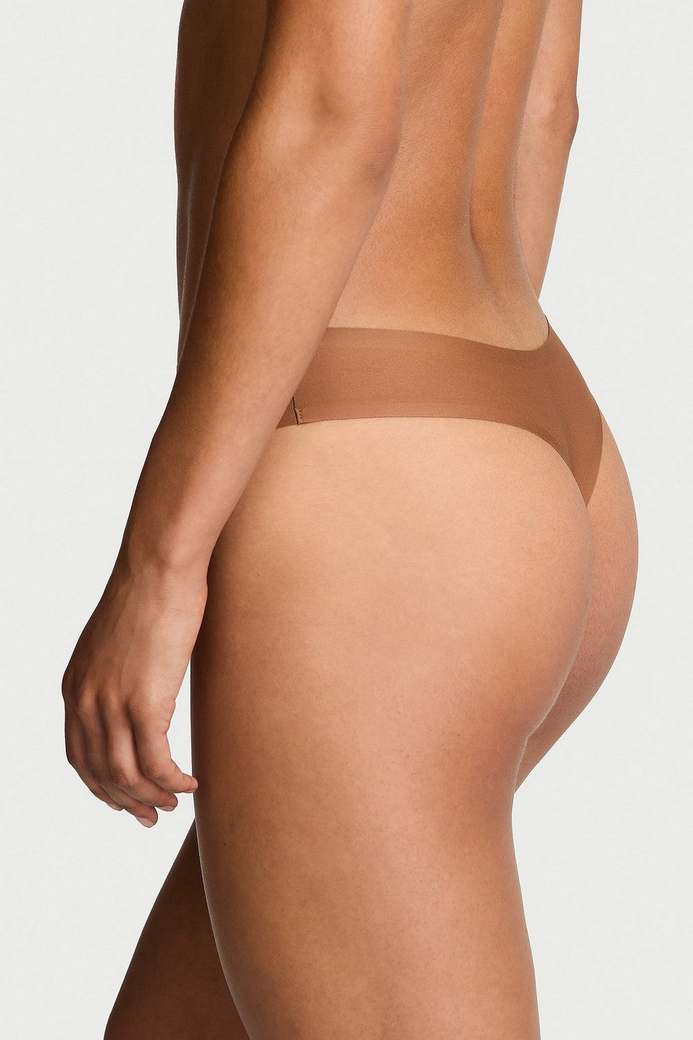 Безшовні трусики стрінг 400552813 brown Victoria`s Secret