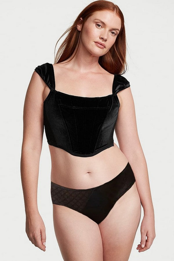 Комплект білизни з корсетним топом 403575265 black