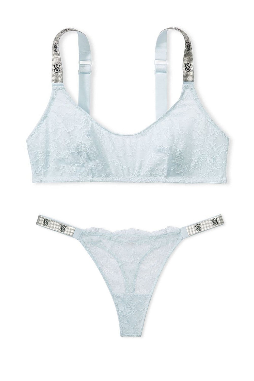 Комплект білизни зі стразами 405001389 blue