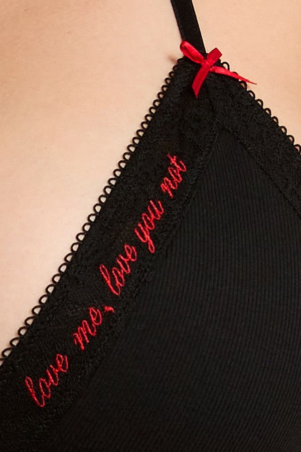 Бавовняний комплект білизни 405329698 black Victoria`s Secret