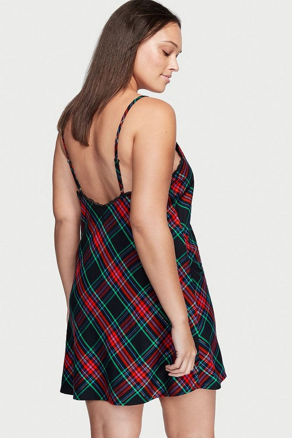 Фланелева нічна сорочка 406981195 black