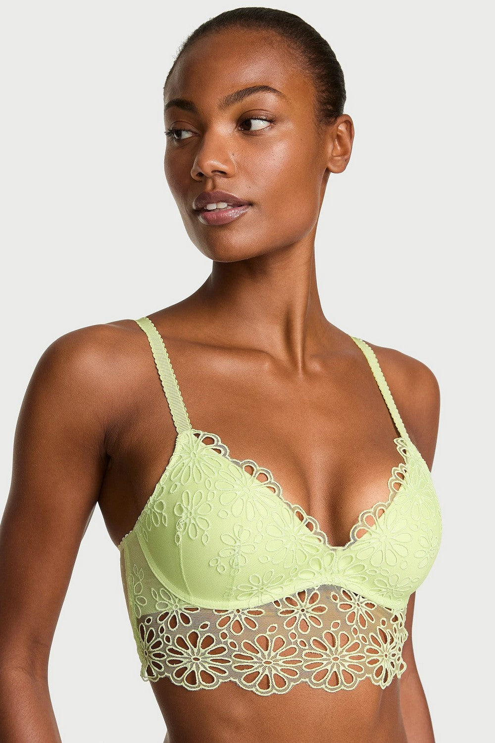 Ажурний бюстгальтер пуш-ап 409935573 light green