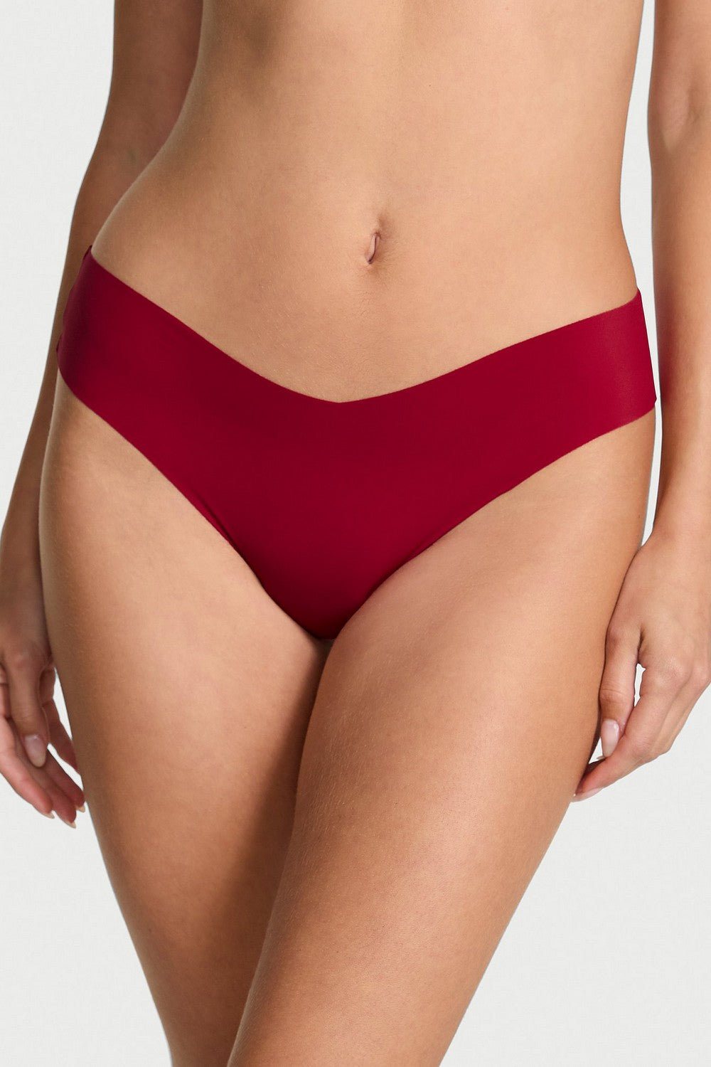 Безшовні трусики стрінги 42263368 red Victoria`s Secret
