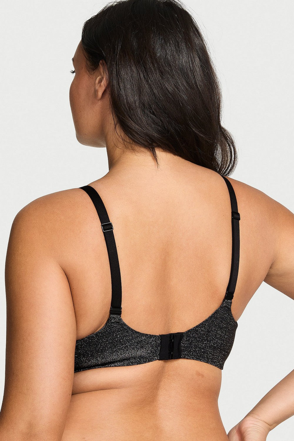 Блискучий бюстгальтер на кісточках 425287469 Black Victoria`s Secret