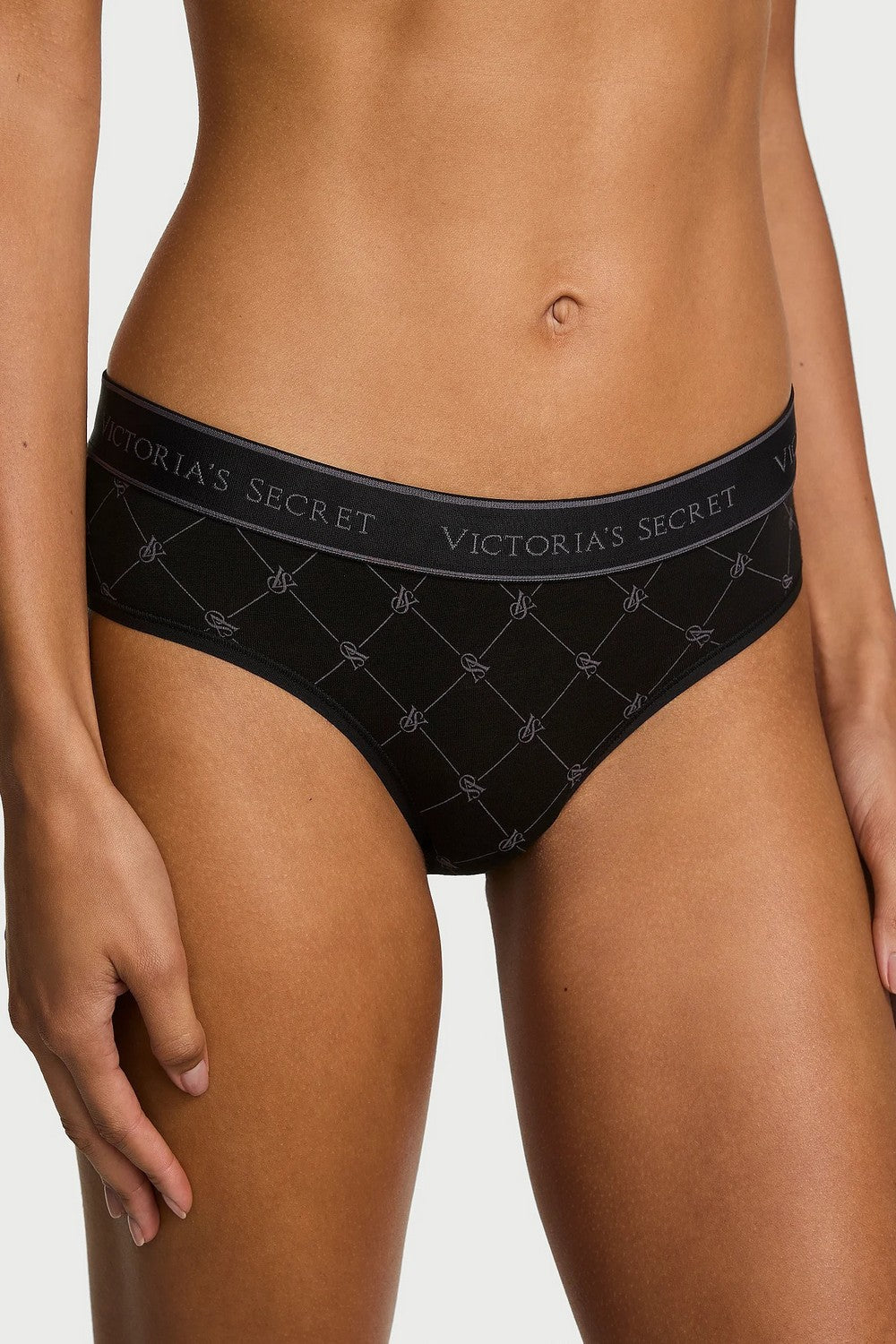 Бавовняні трусики сліп 42802287 black Victoria`s Secret