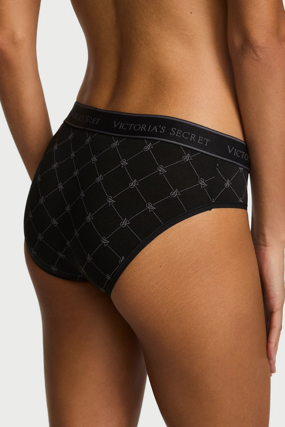 Бавовняні трусики сліп 42802287 black Victoria`s Secret спина