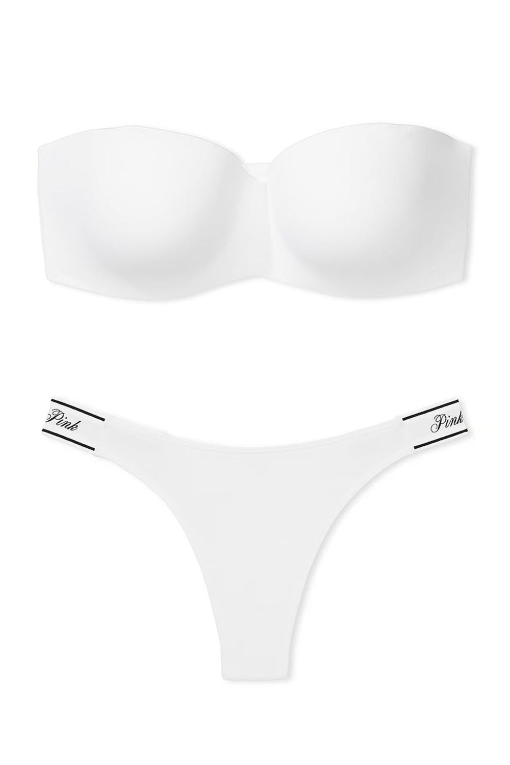 Комплект білизни зі знімними бретелями 442718853 white