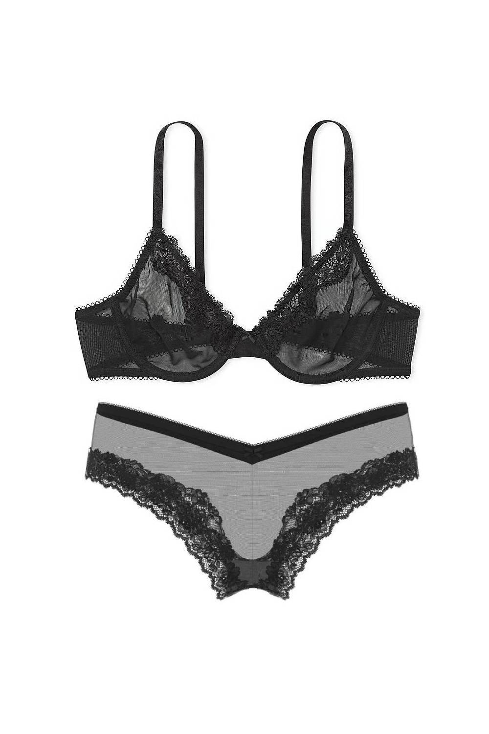 Комплект білизни з мікросітки 450145927 black