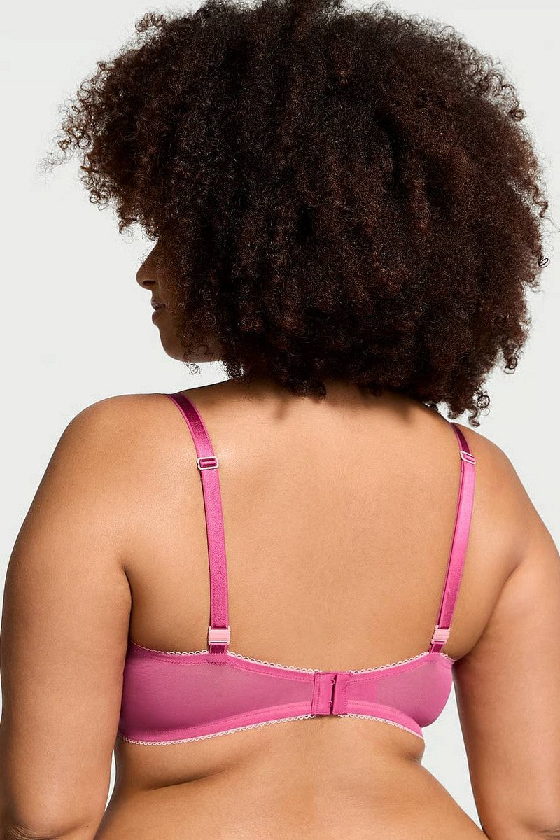 М'який бюстгальтер із мікросітки 457116009 pink Victoria`s Secret