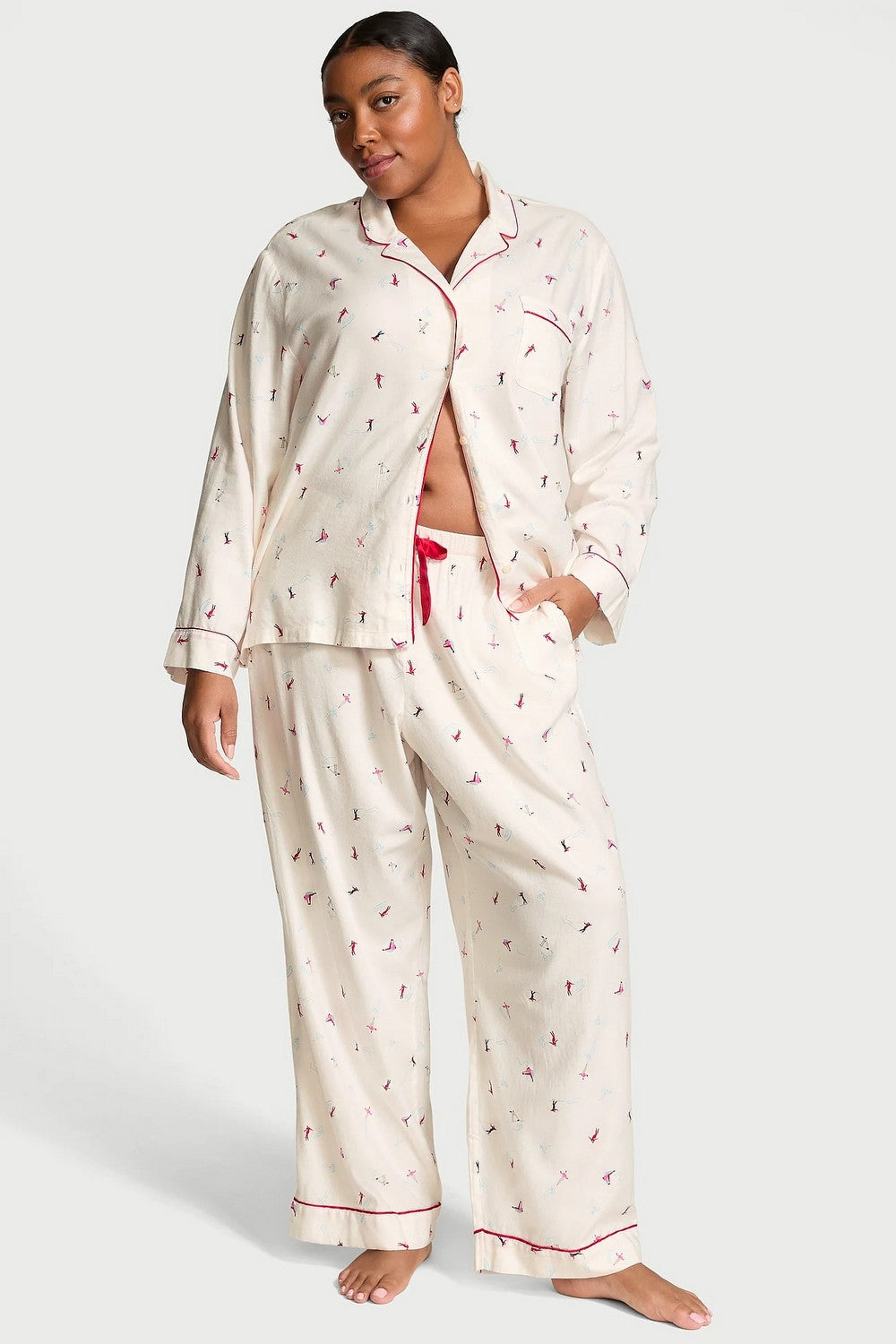 Бавовняна піжама зі штанами 50189572 milk