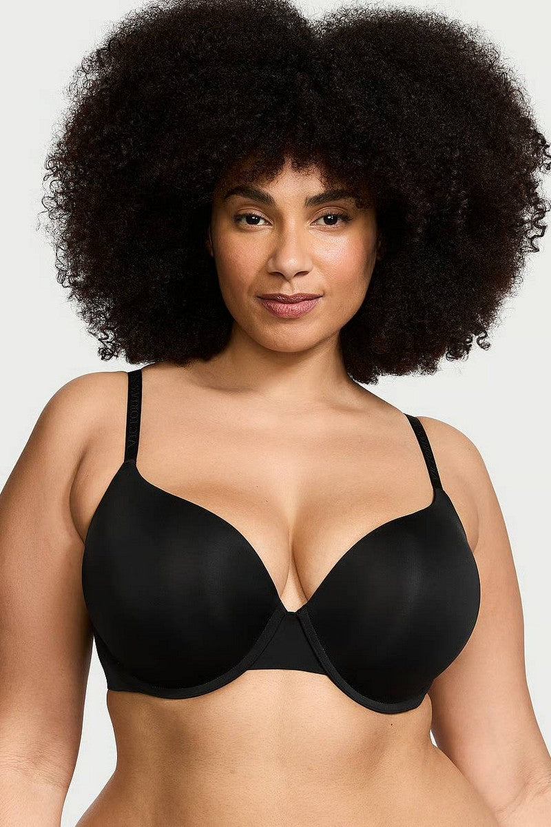 Гладкий бюстгальтер пуш-ап 531946878 black Victoria`s Secret