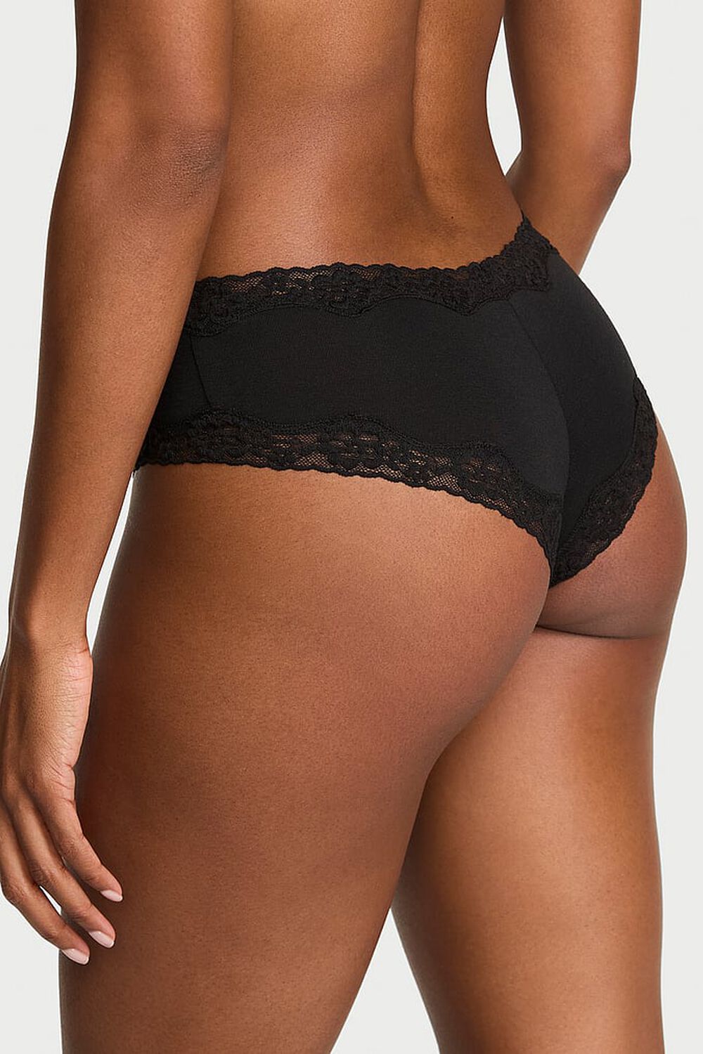 Бавовняні трусики бразиліана 535771814 black Victoria`s Secret