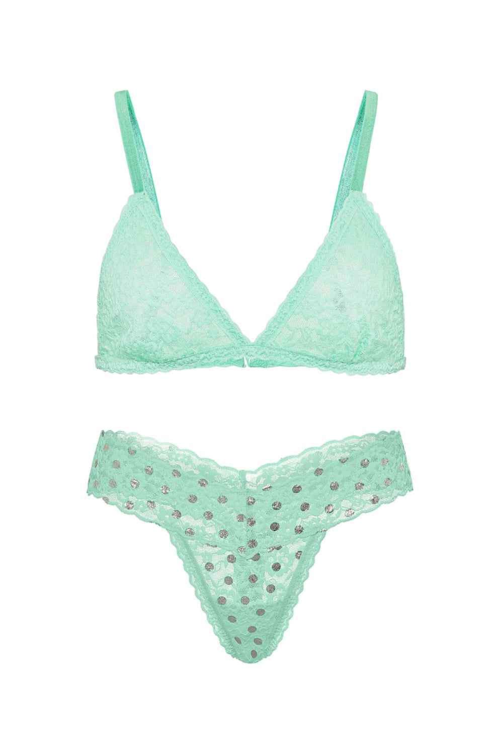 Мереживний комплект білизни 54745118 turquoise Victoria`s Secret