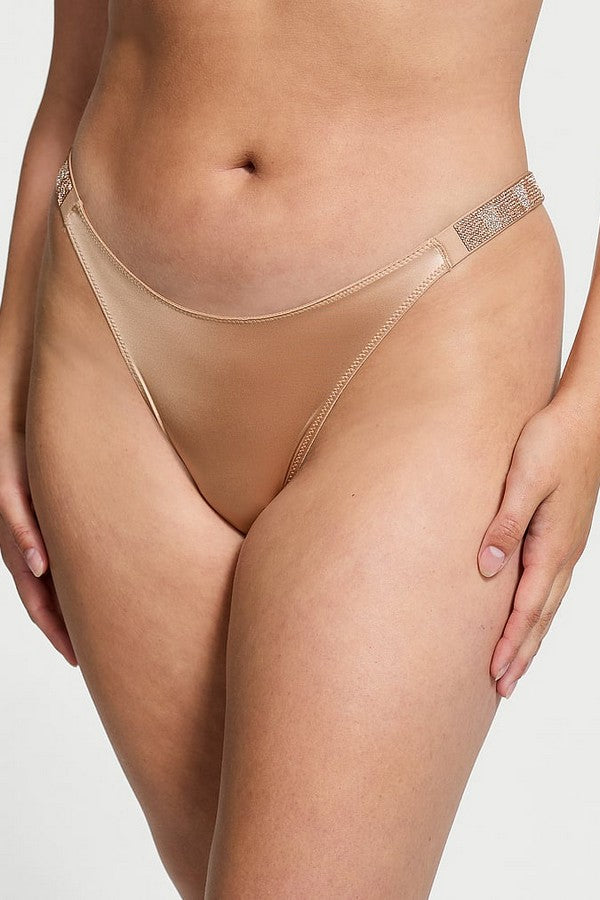 Комплект білизни зі стразами 547890489 beige