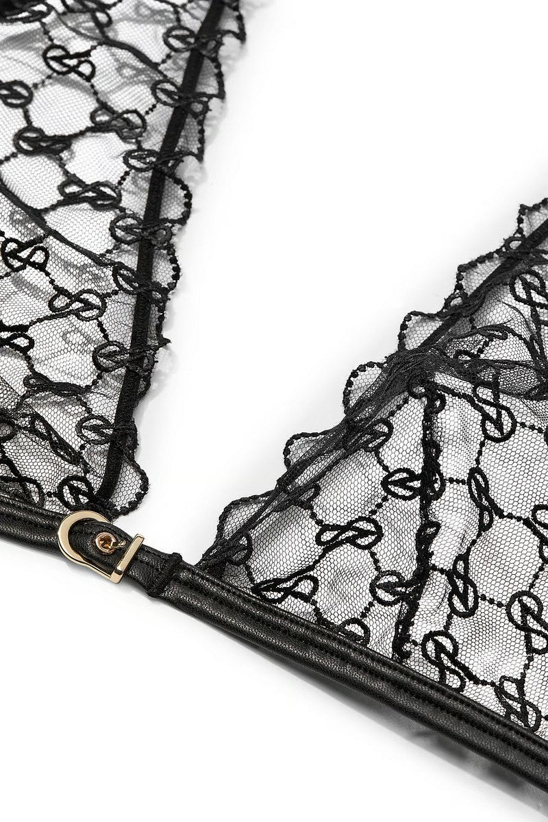 Комплект білизни з мікросітки 599610468 black