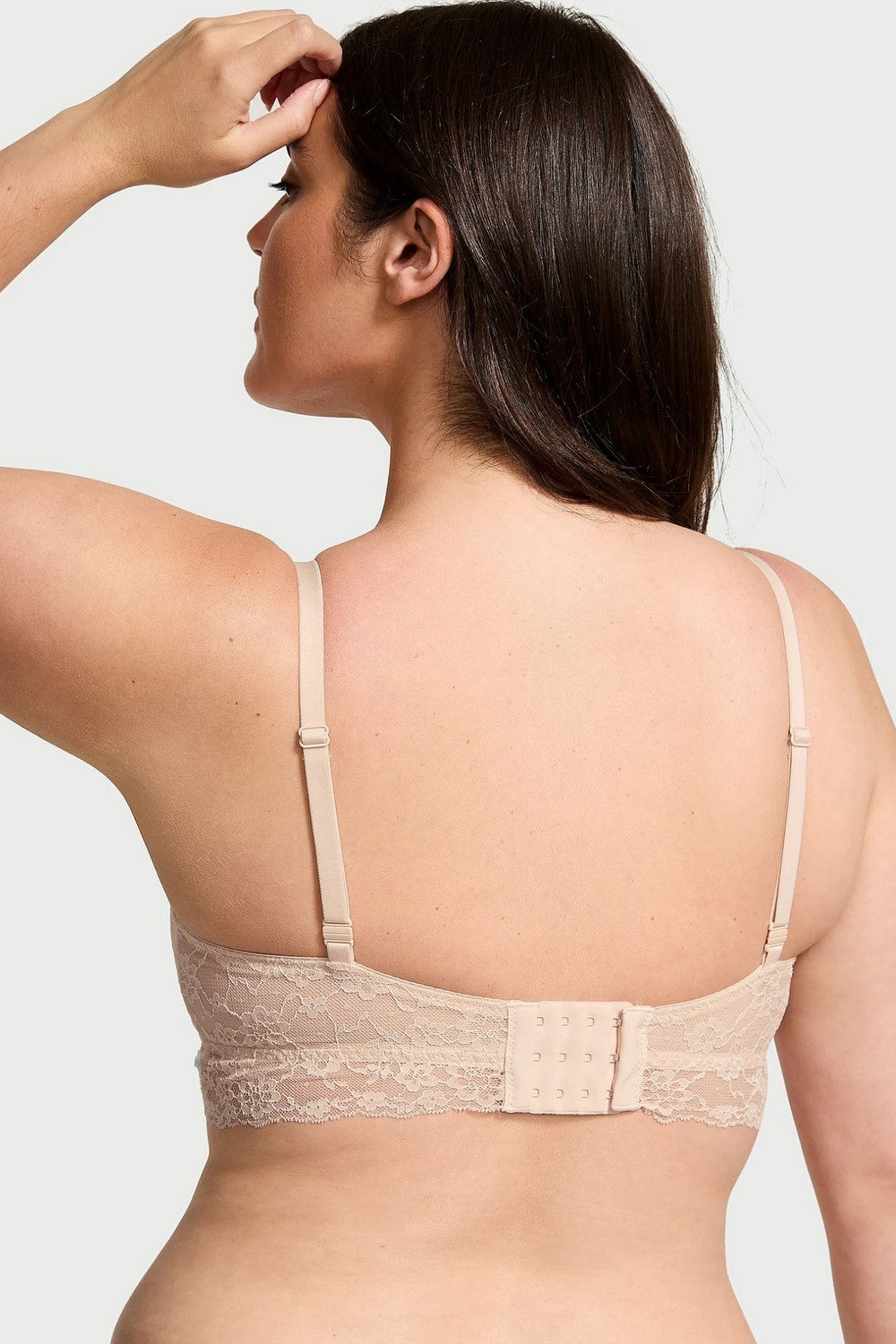 Комплект білизни з мереживом 614133016 beige