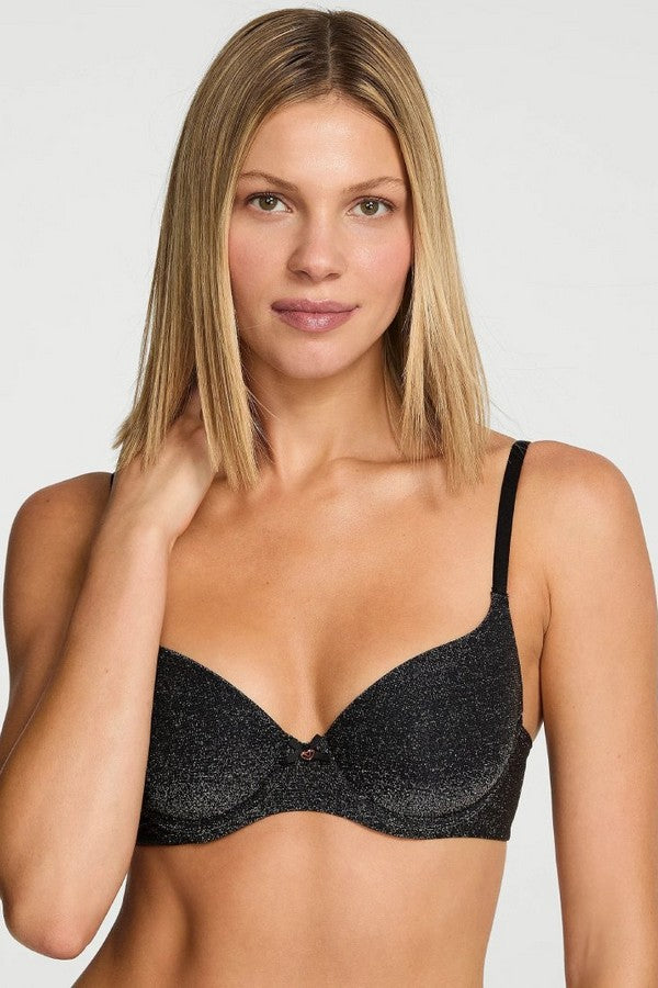Блискучий бюстгальтер на кісточках 616300433 Black Victoria`s Secret