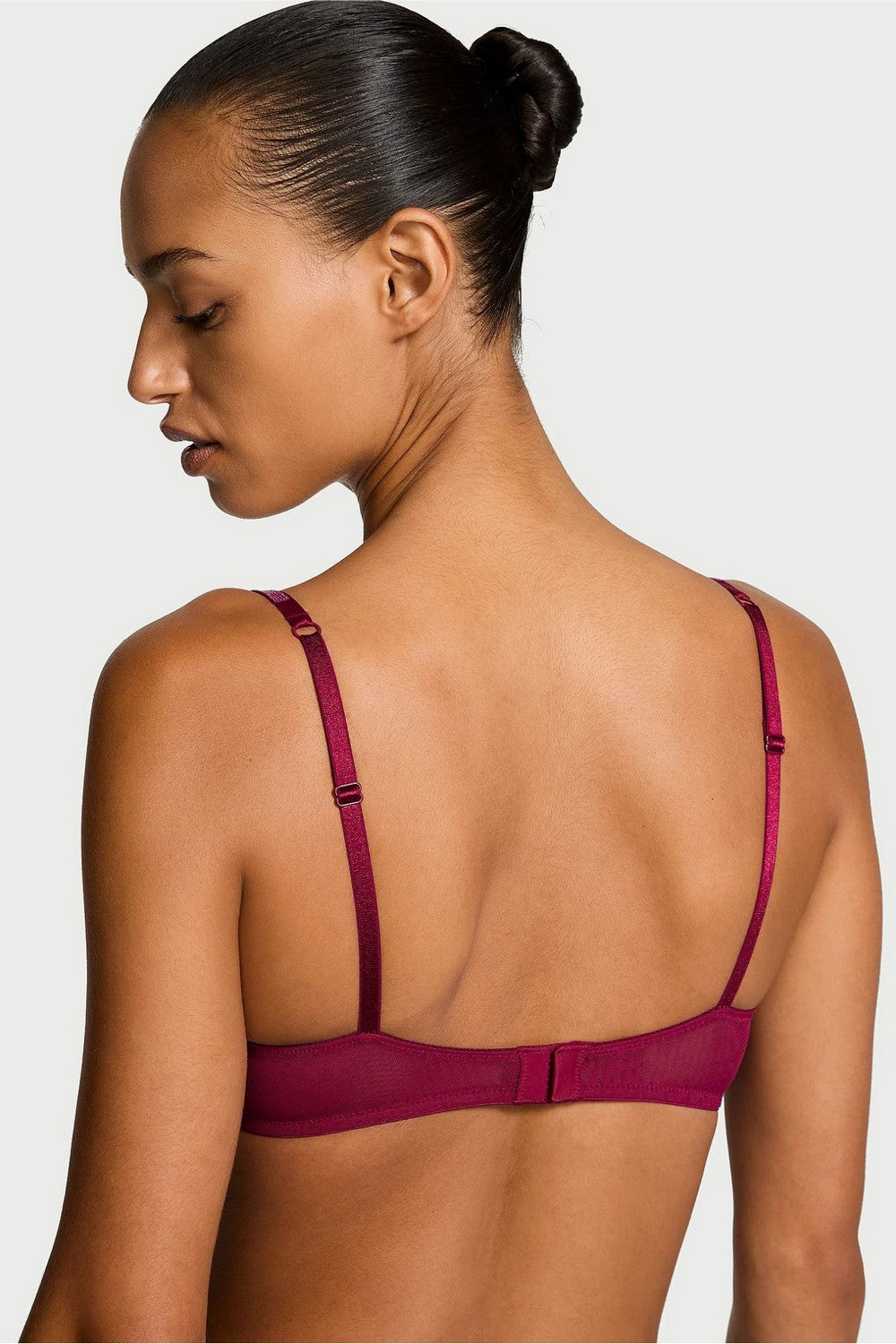 Комплект білизни із мікросітки 616938923 burgundy