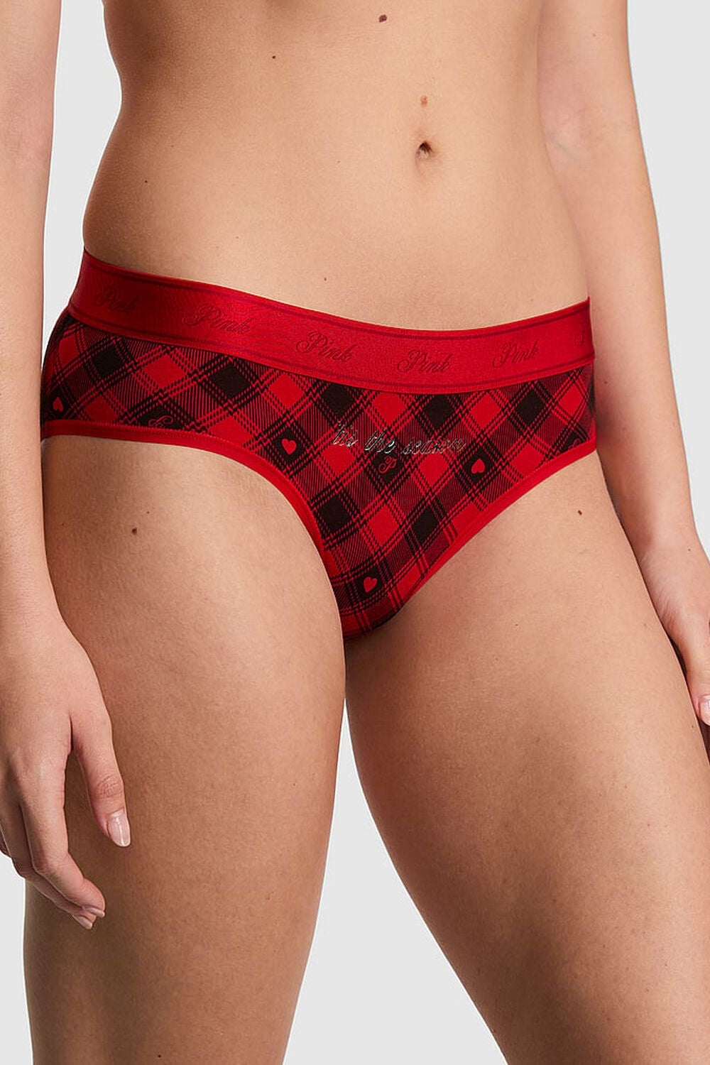 Бавовняні трусики сліп 626533355 red Victoria`s Secret