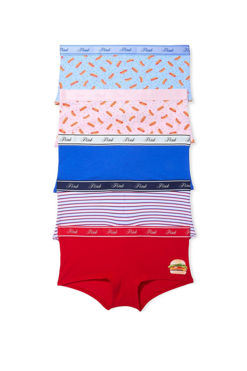 Шортики з бавовни 626822785 (5 шт.) multi Victoria`s Secret