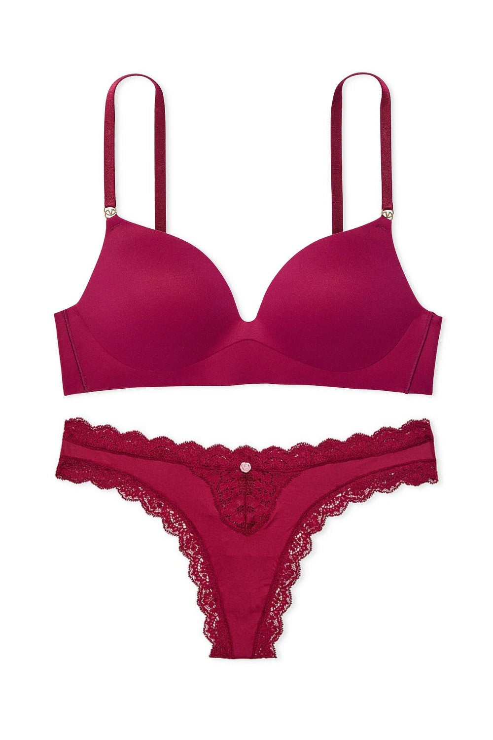 Комплект білизни пуш-ап 63199236 burgundy