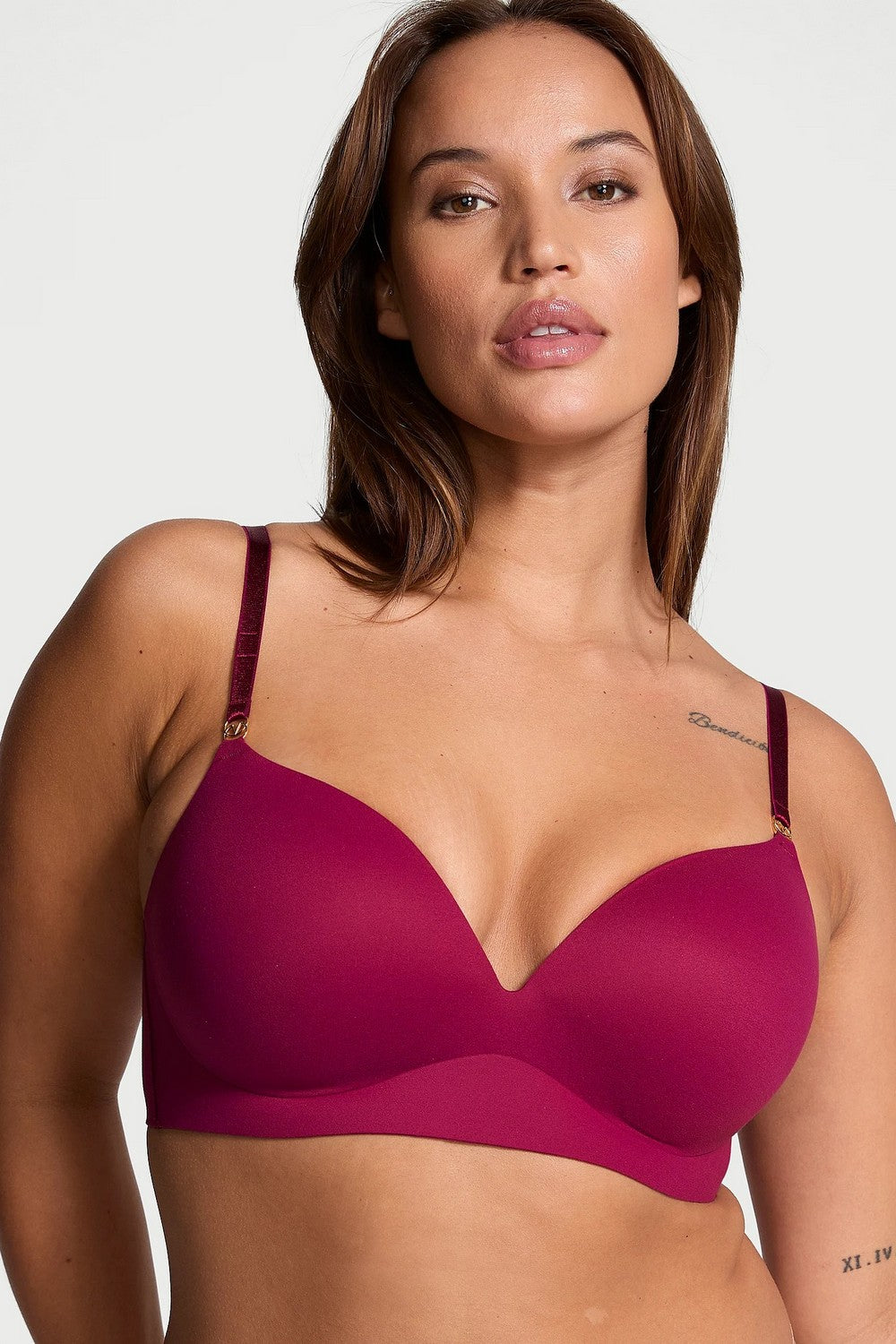 Комплект білизни пуш-ап 63199236 burgundy