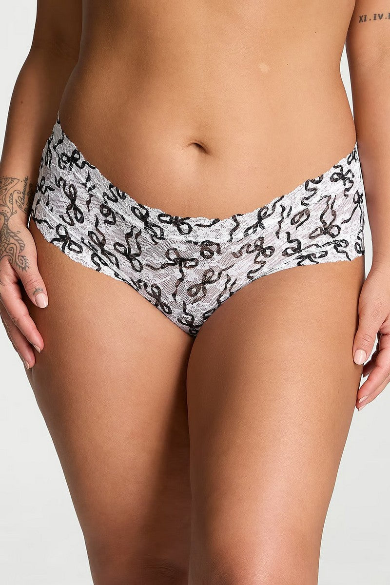Мереживні шортики з принтом 672556237 black/white