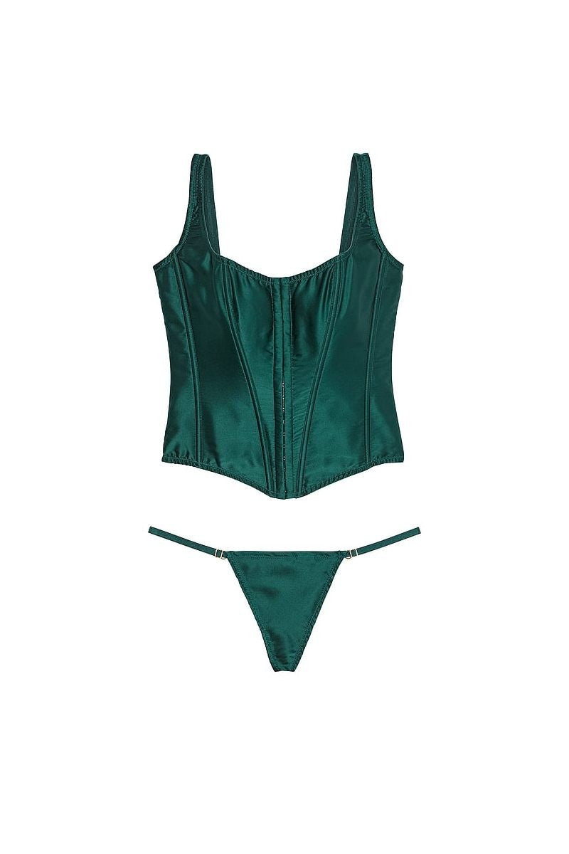 Комплект білизни з корсетом 675447800 green