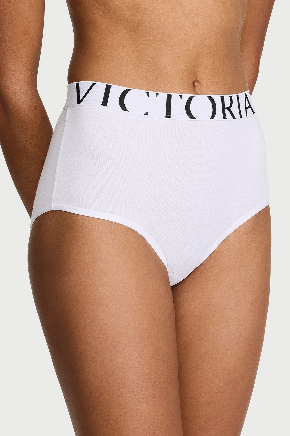 Високі трусики сліп 683007304 white Victoria`s Secret
