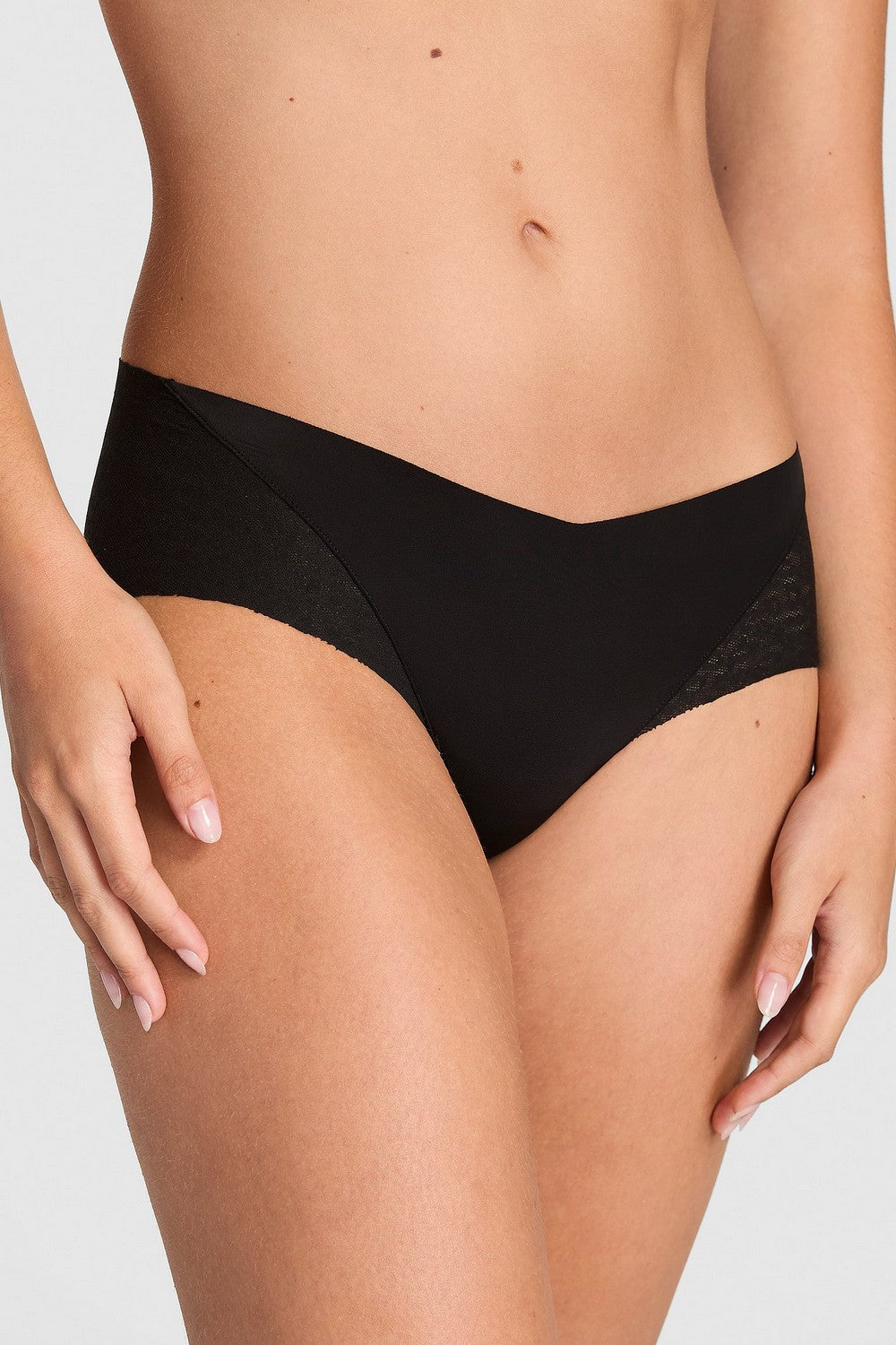Трусики сліп із мережива 69232883 black Victoria`s Secret