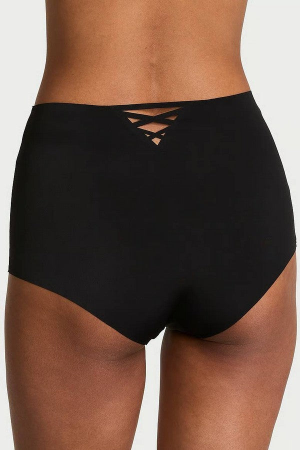 Безшовні трусики сліп 696052745 black Victoria`s Secret спина