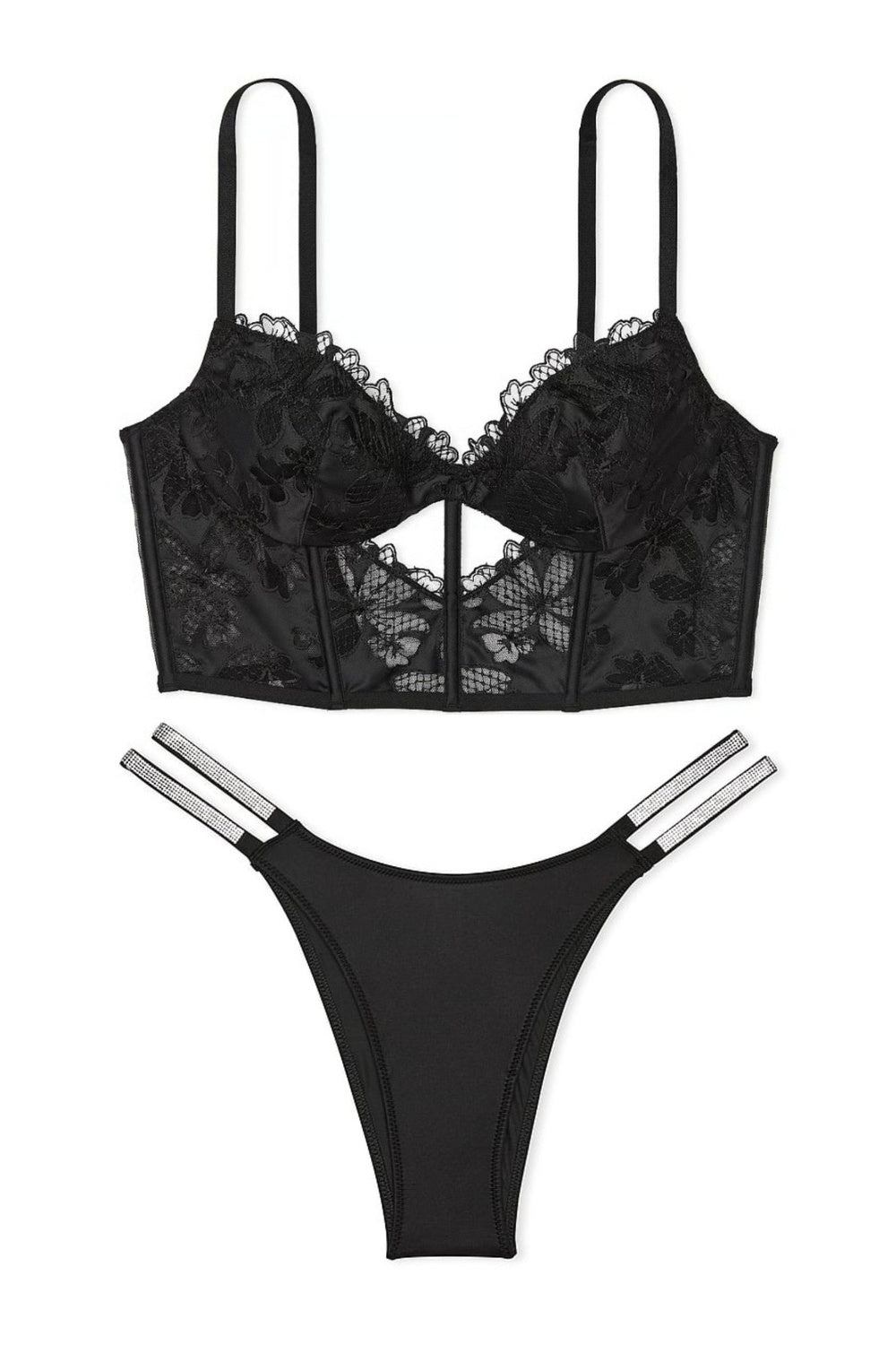 Комплект білизни з корсетом 711174827 black