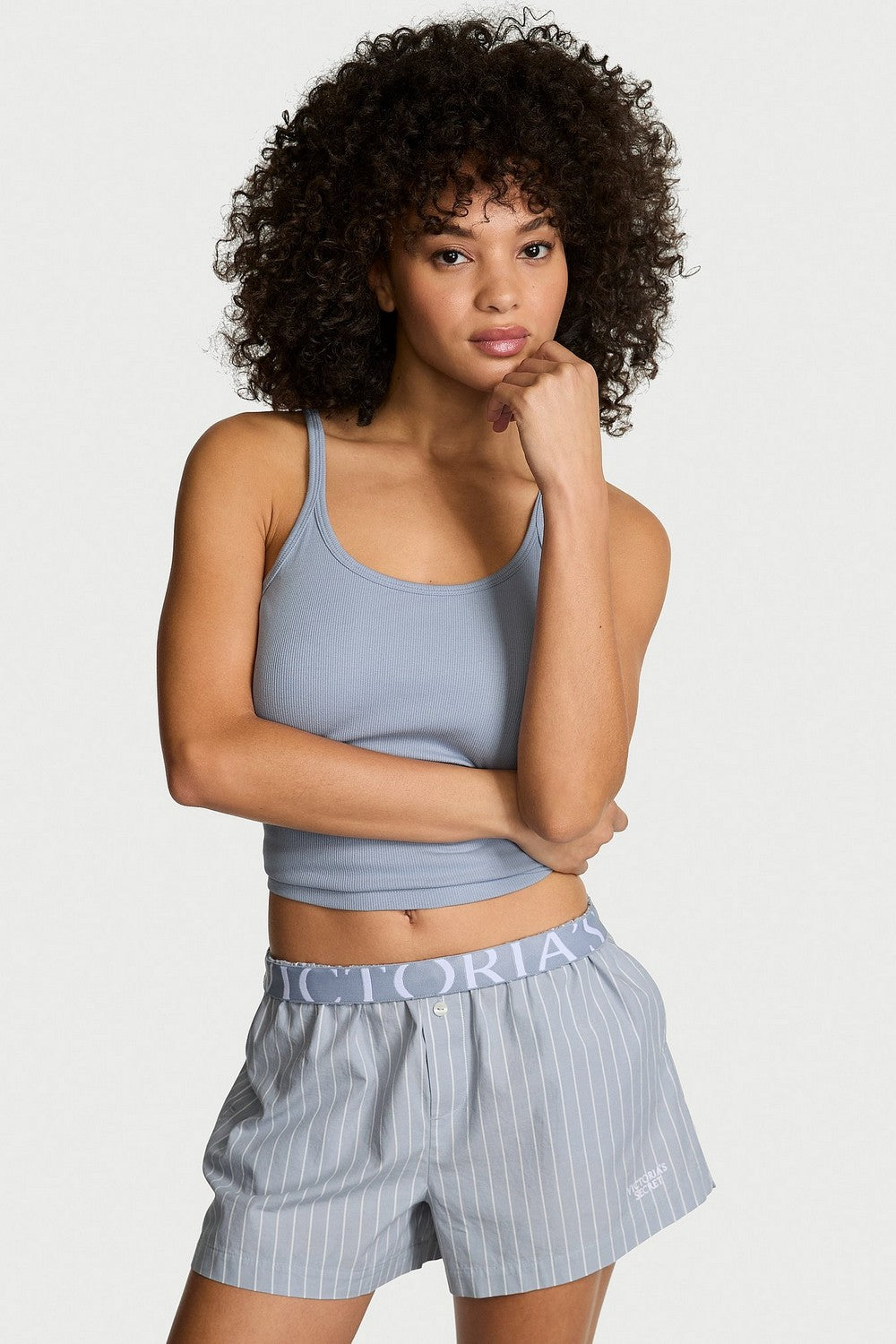 Майка з бавовни 715485254 blue Victoria`s Secret