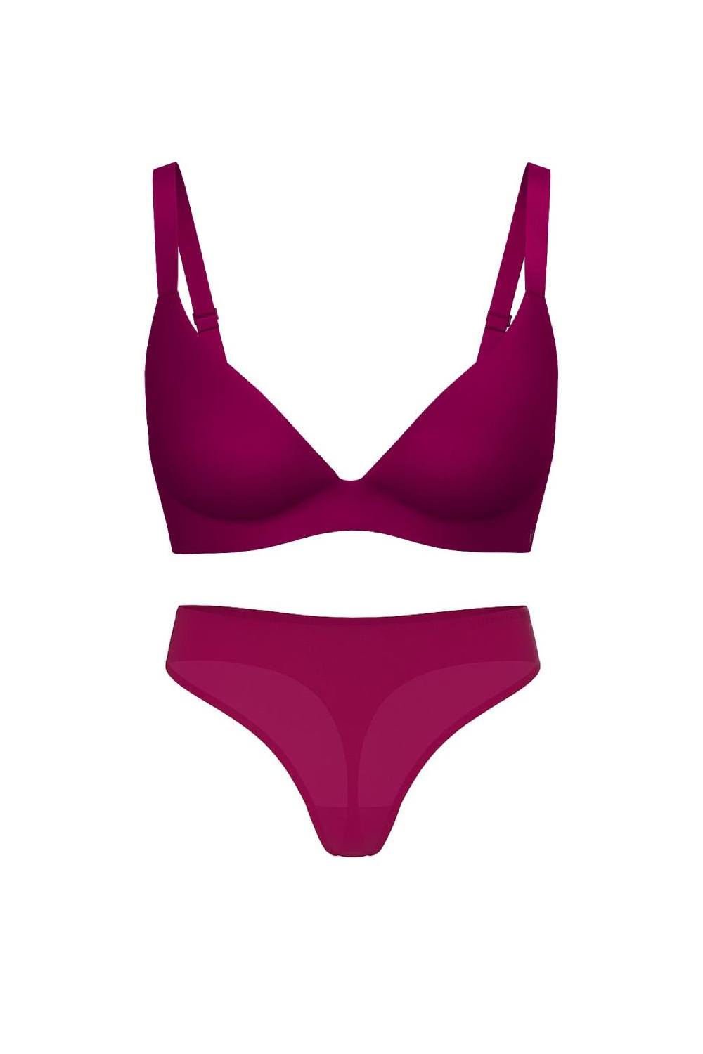 Безшовний комплект білизни 717913310 pink Victoria`s Secret