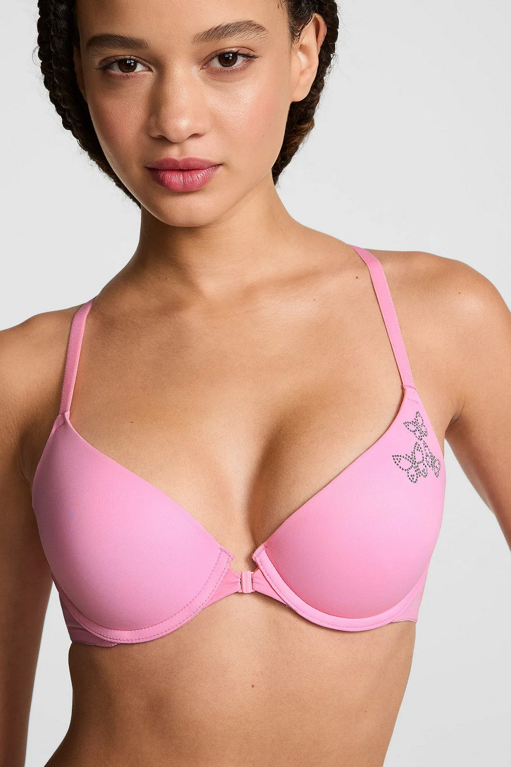 Комплект із застібкою спереду 728089737 pink Victoria`s Secret