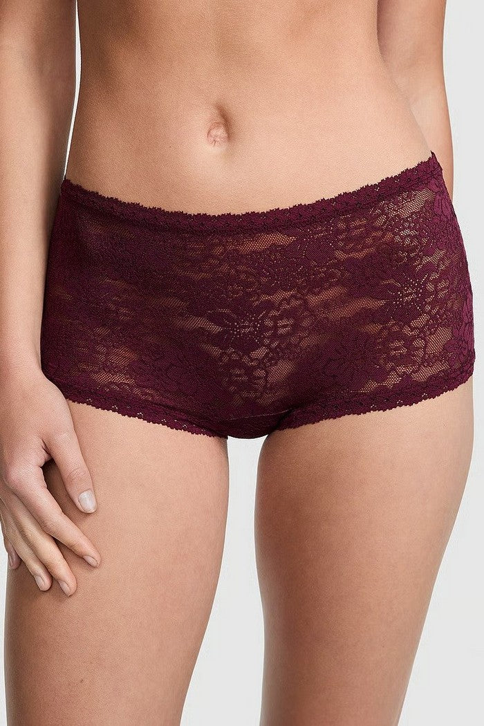 Шортики з мережива 756147160 burgundy