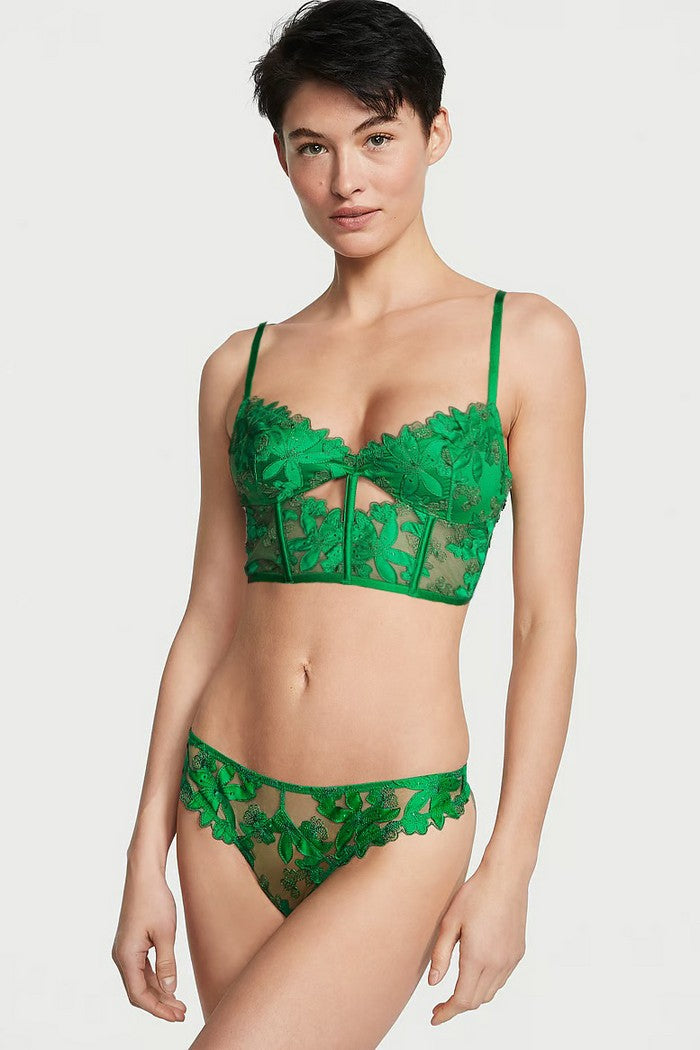 Комплект білизни з корсетним топом 757255349 green