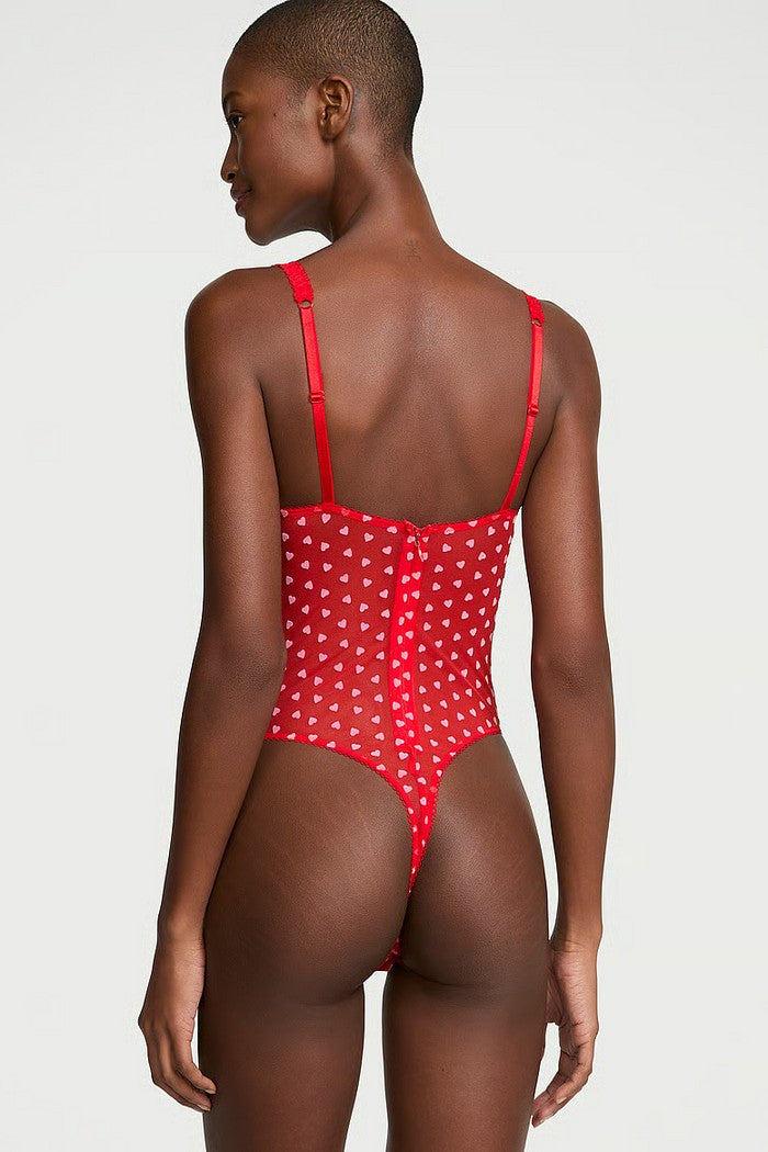 Боді-стрінг із мікросітки 75886419 red