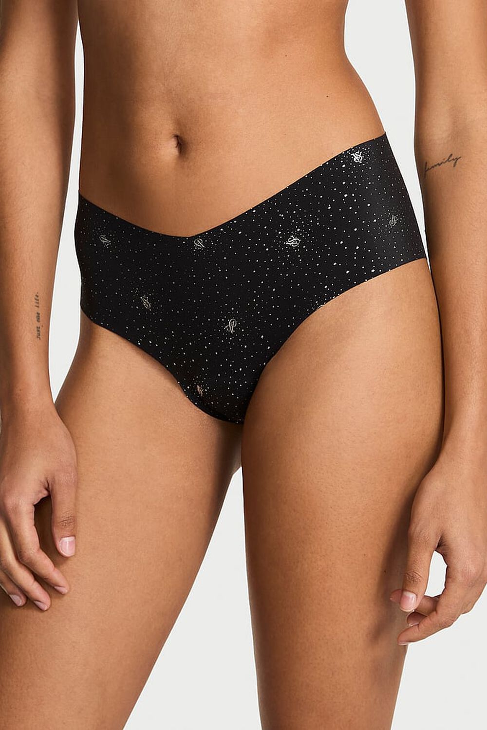 Безшовні трусики сліп 769021631 black Victoria`s Secret