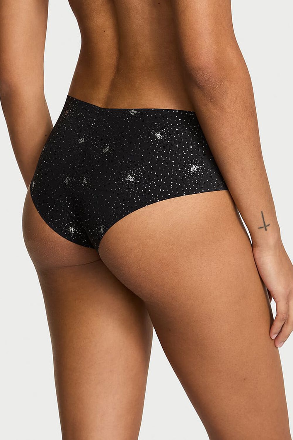 Безшовні трусики сліп 769021631 black Victoria`s Secret