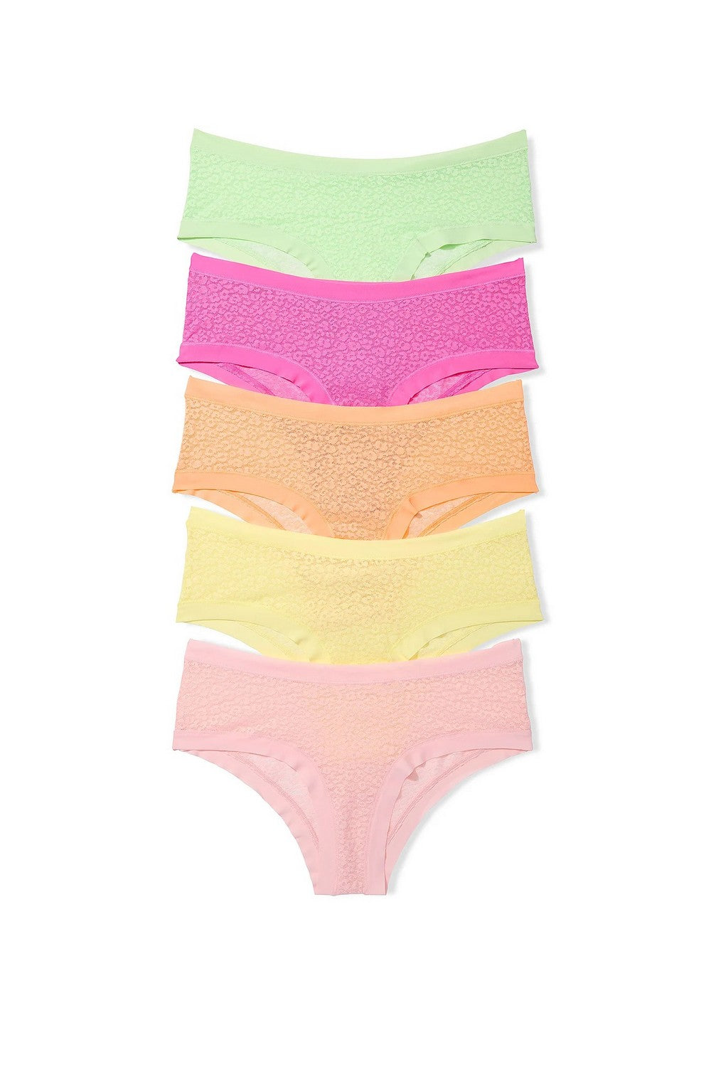 Мереживні трусики бразиліана 774641391 (5 шт.) multi Victoria`s Secret