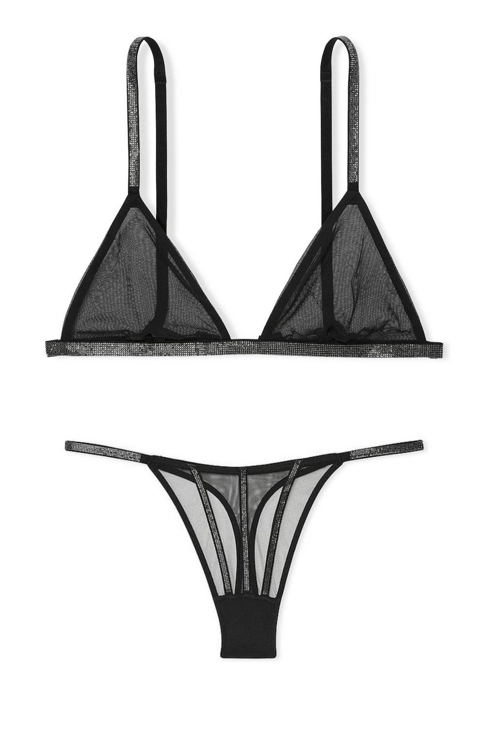 Комплект білизни з мікросітки 784341438 black