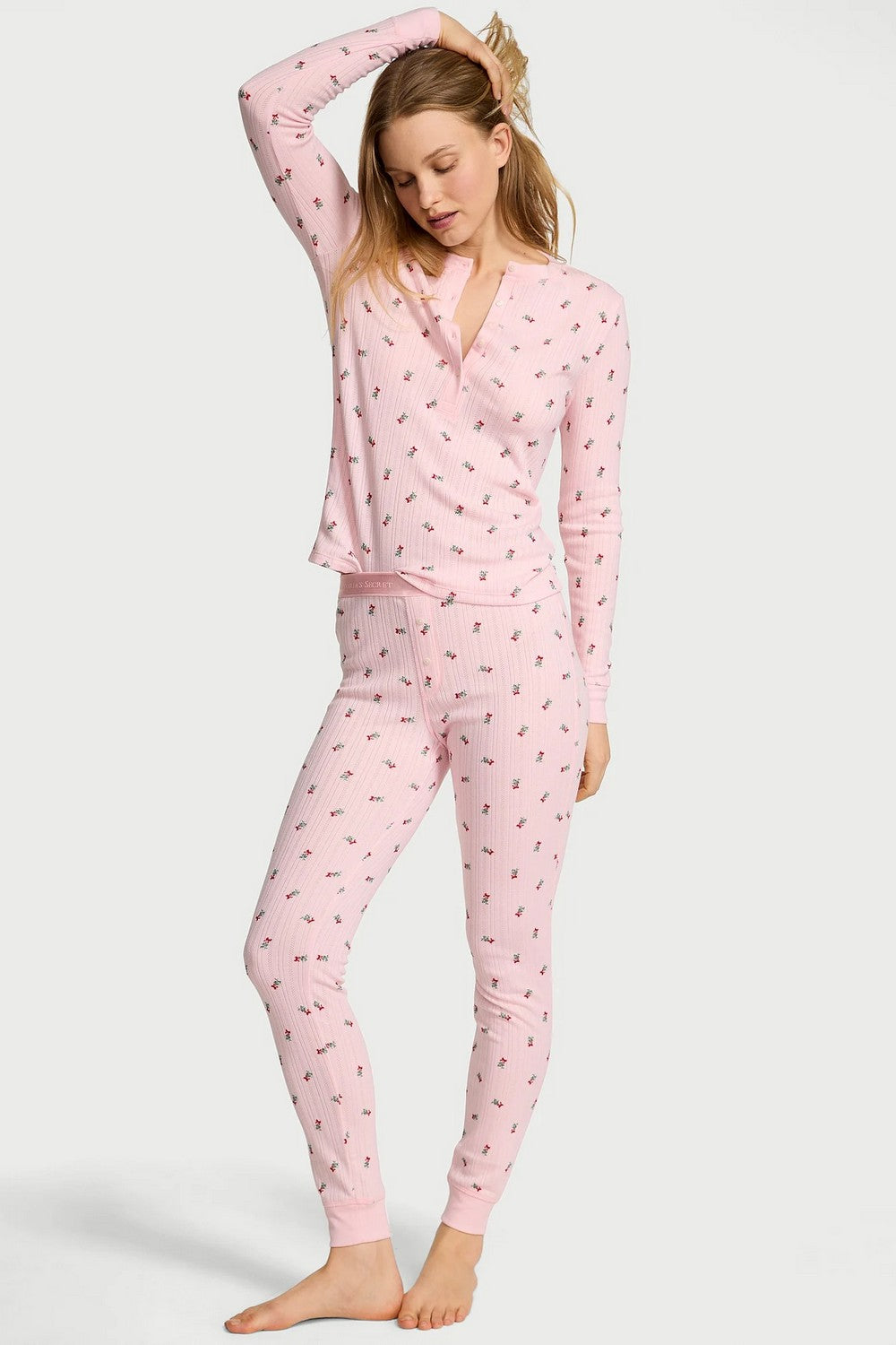 Піжама зі брюками 810825326 rose Victoria`s Secret