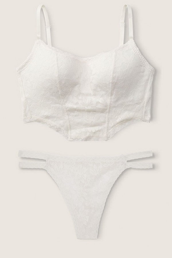 Комплект білизни з корсетним топом 818644385 white