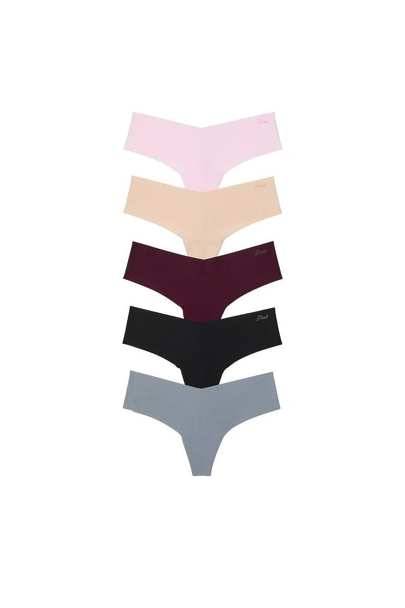 Безшовні трусики стрінг 820498883 (5 шт.) multi Victoria`s Secret