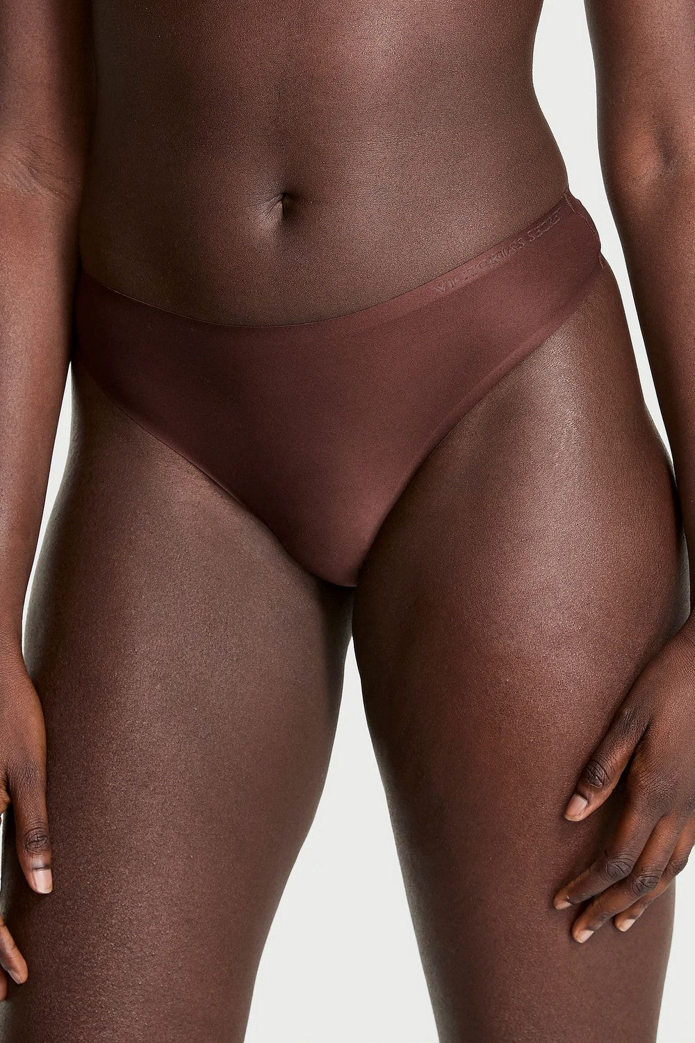 Однотонні трусики стрінг 847205937 brown Victoria`s Secret