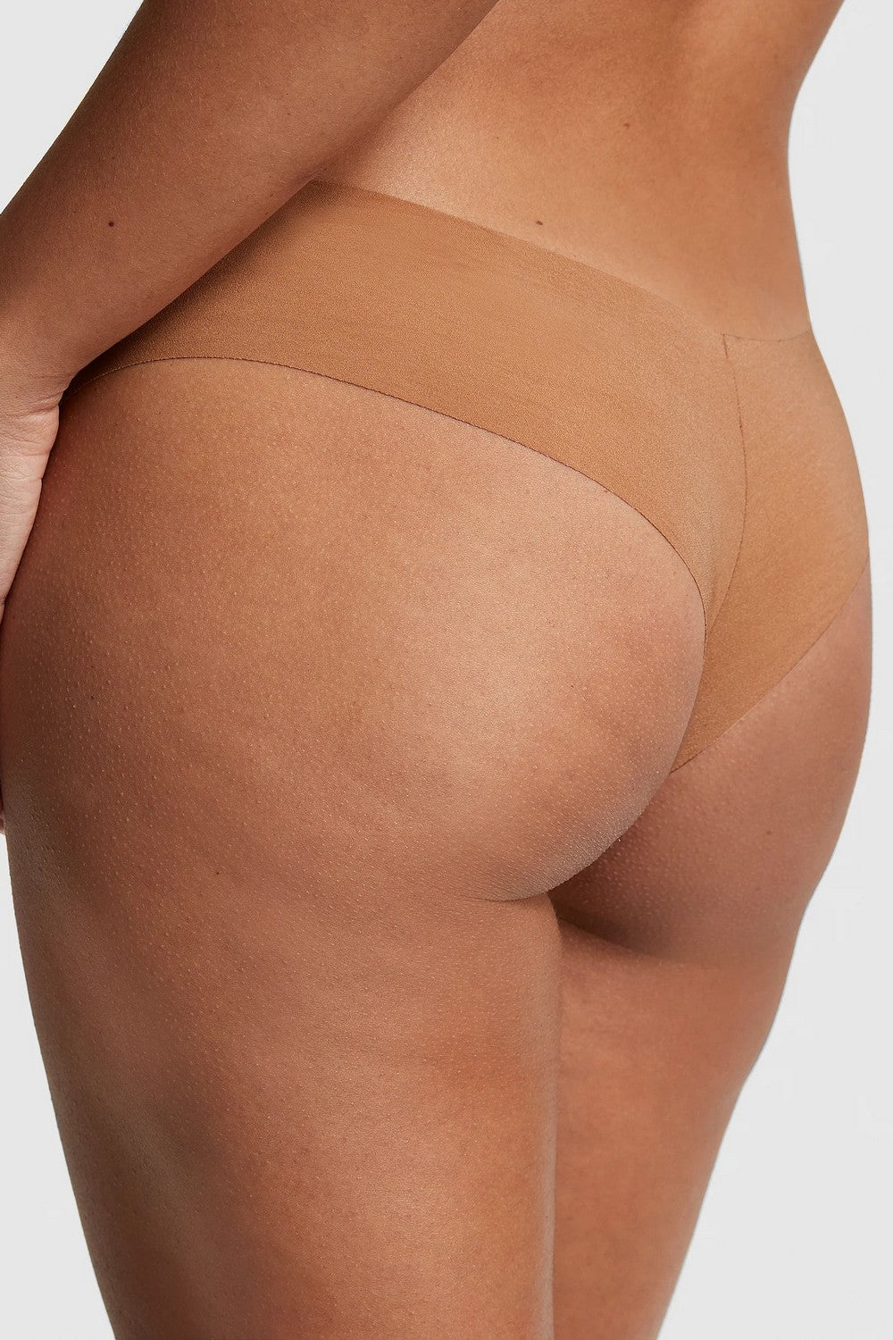 Безшовні трусики бразиліана 84746115 brown Victoria`s Secret спина