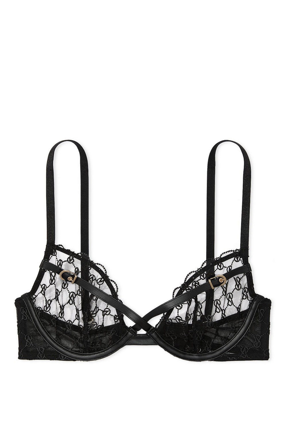 Бюстгальтер з ремінцями 848288722 Black Victoria`s Secret