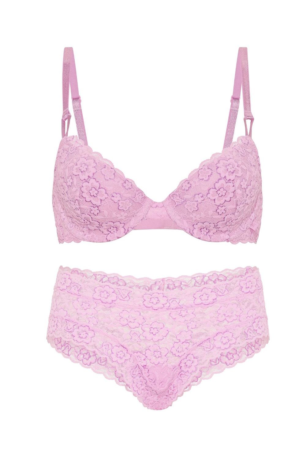 Мереживний комплект білизни 853341707 lilac Victoria`s Secret